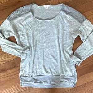 Xhilaration Slightly Copped Light Sweatshirt